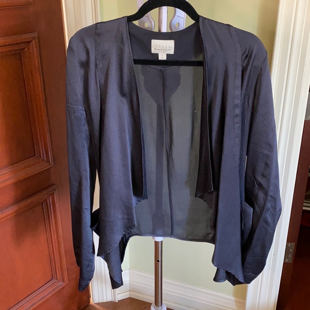 Silk open jacket